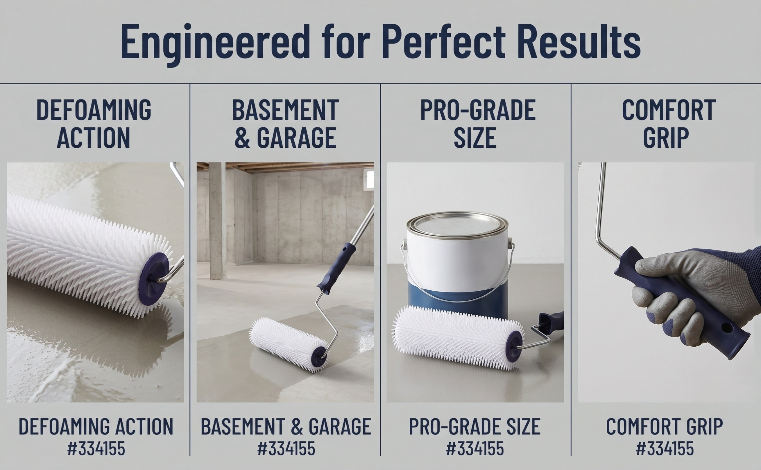 Air Bubble Remover - Spiked Screed Roller for Self Leveling