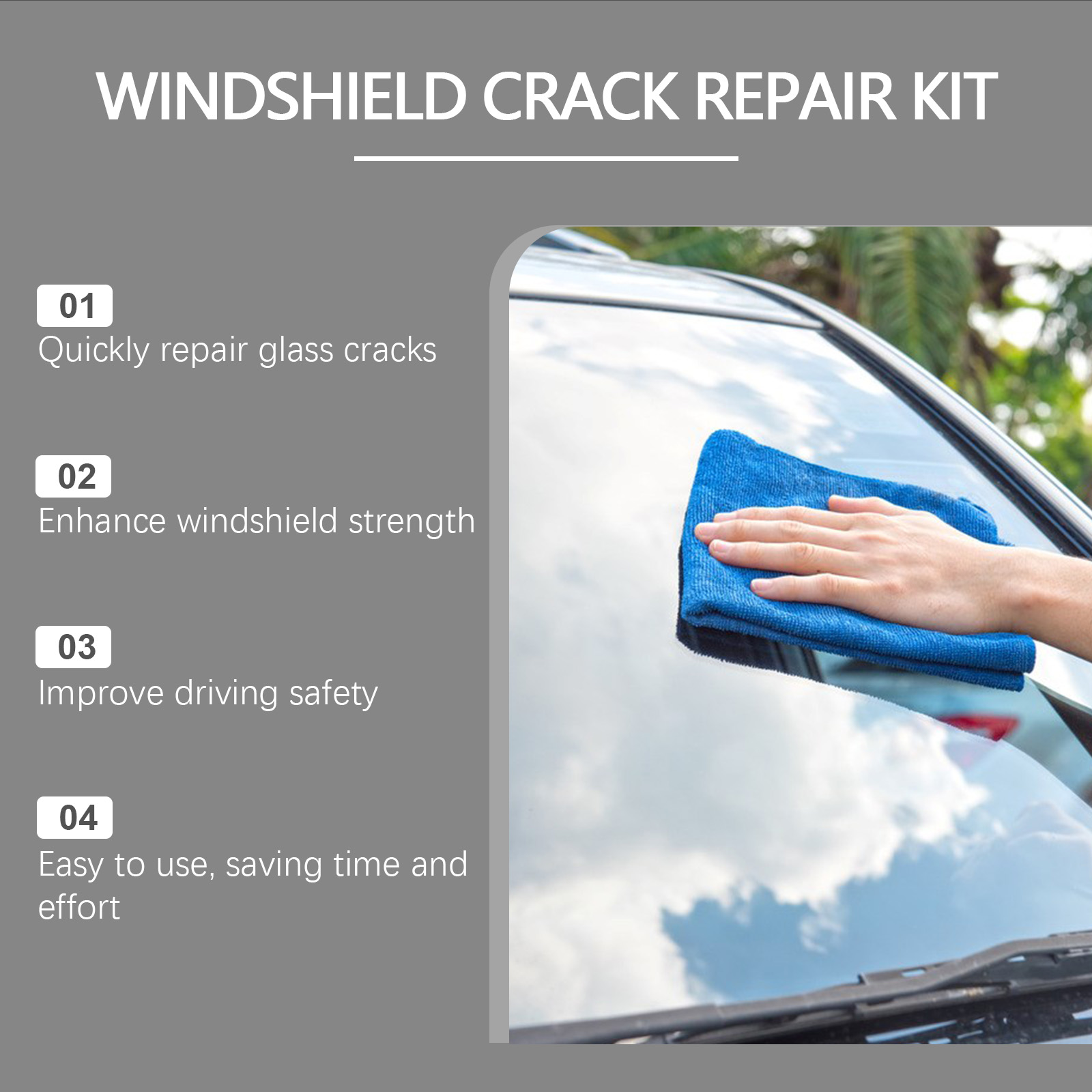 Windshield Repair Kit Quick Cu - Liquid Uv Glue Kit recension och pris