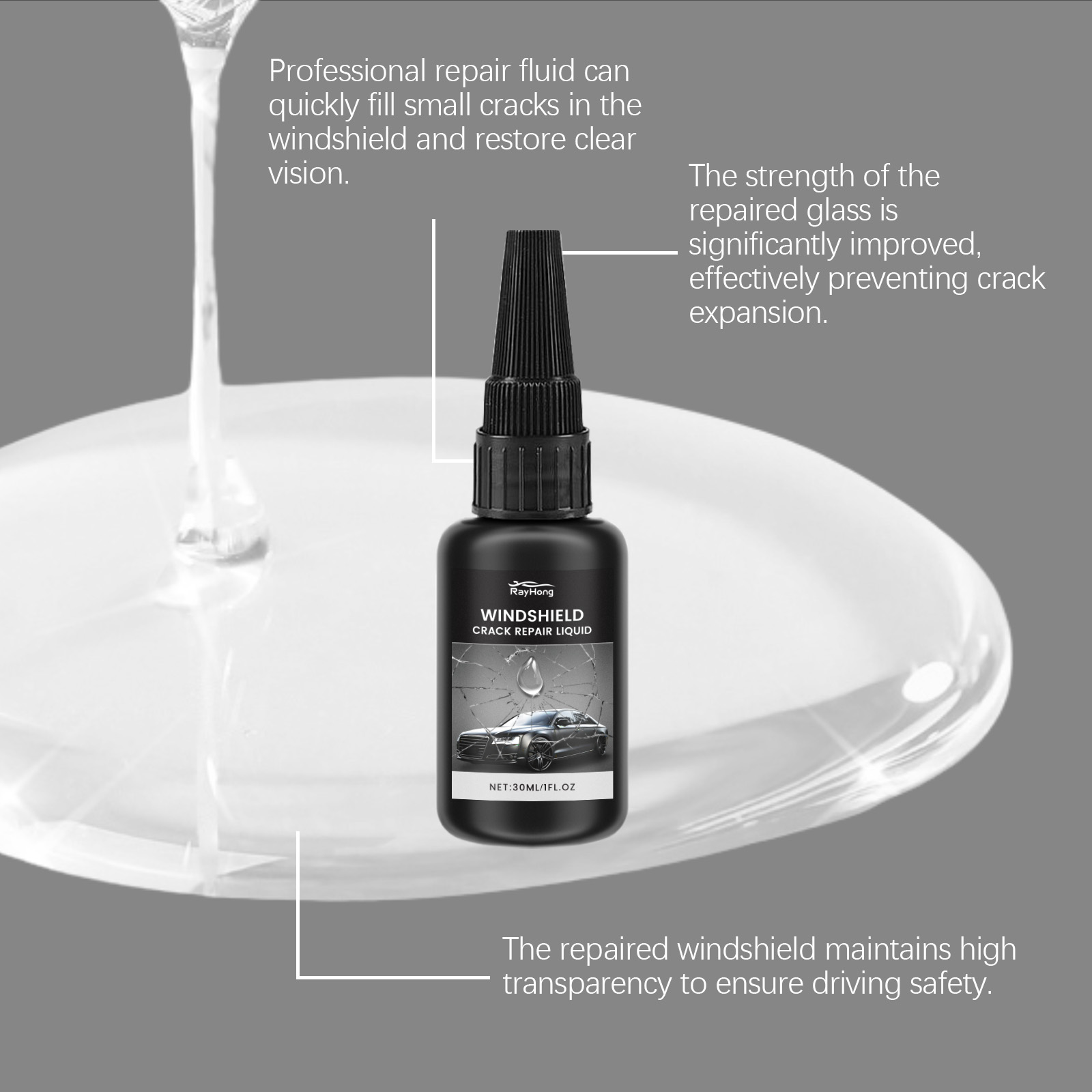 Windshield Repair Kit Quick Cu - Liquid Uv Glue Kit recension och pris